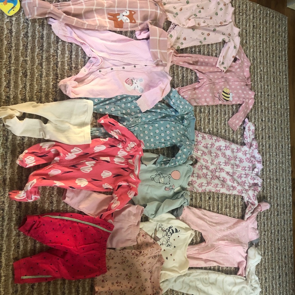 6-9 months baby girl pj / tops/ bottoms